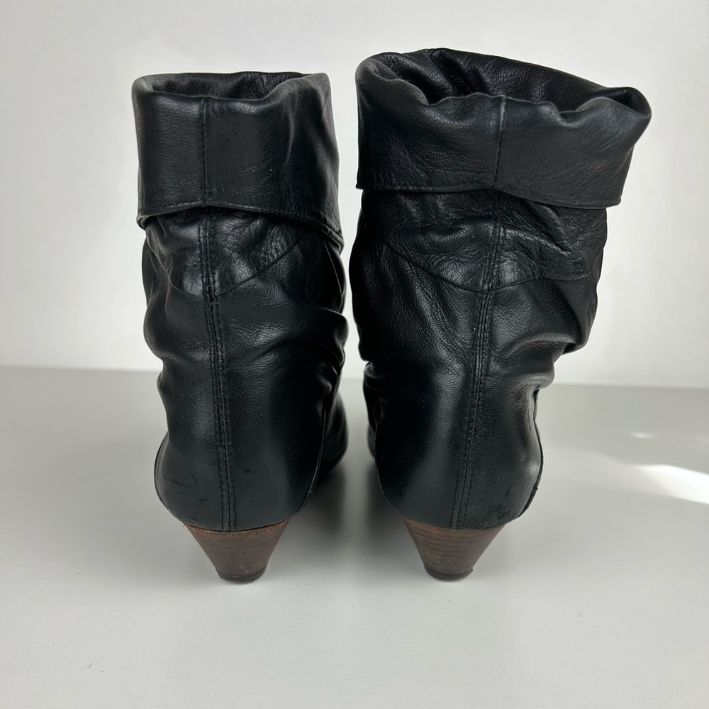 VINTAGE FRYE ANKLE BOOTS BLACK SIZE 7 - Picture 4 of 13